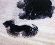 giacomo balla dynamism of a dog on a leash Germany oil painting artist